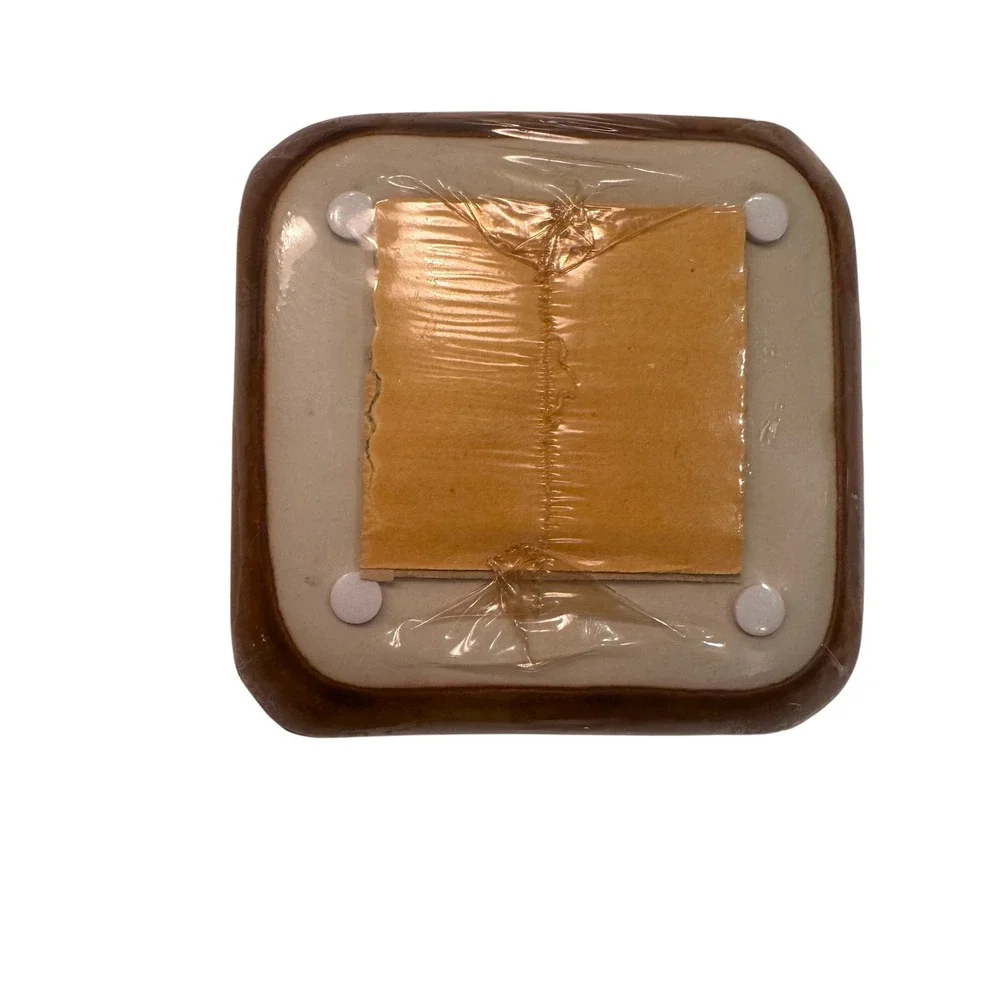 Pier 1 Imports Square‎ Scented Candle Amber Swirl Design 40 Hour Burn Time